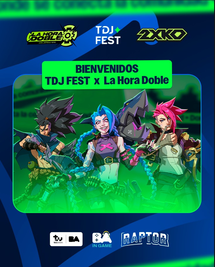 LaHoraDobleFGC's tweet image. Nos sumamos a la @tecweekar junto a @TemporadaJuegos para traerles un TORNEO PRESENCIAL de 2XKO

📍 Sábado 15 de Noviembre en Centro Costa Salguero
🏆 Formato Mixto y premios al TOP 2
🎟️ Entrada libre y gratuita en bit.ly/TDJFEST25 Inscripción en persona hasta las 14:00hs