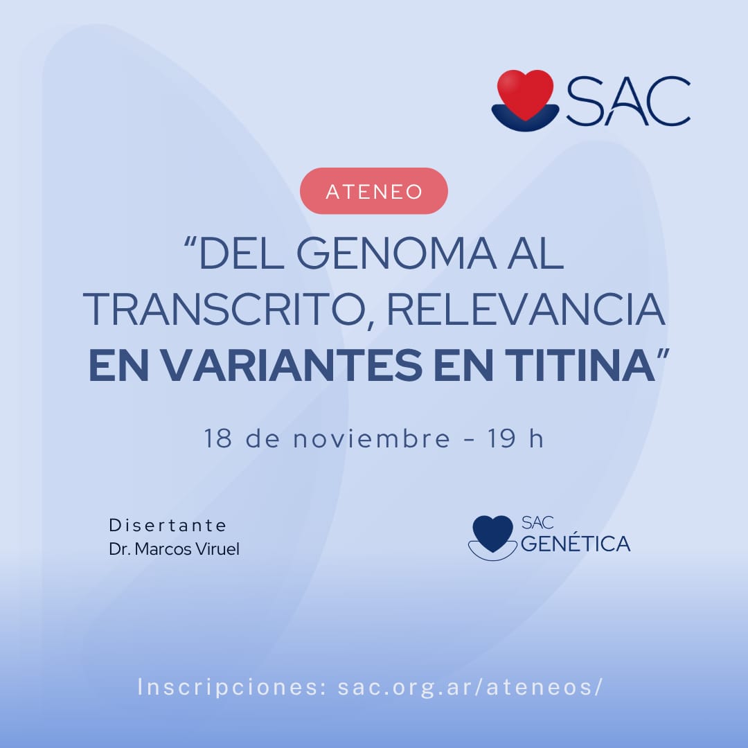 Próximo ateneo del consejo
📅18 de Nov 
🕐19 h
📍 Webex sac.org.ar/sac-eventos/de…