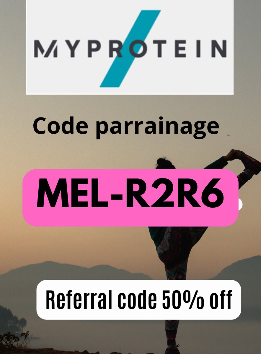 FajeIsabelle's tweet image. Yoo

Use my referral to get 55% discount !!

Referral code at myprotein : MEL-R2R6

discount 
. 

Réduction parrainage

Referrer code 
Code référent 
.
