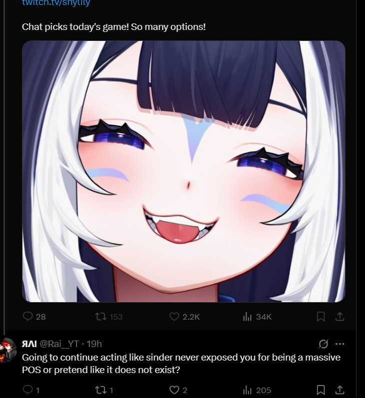 Rai__YT's tweet image. Evil mf gets exposed for being one if the biggest POS cringtubers on the internet and then when people like me remind people of it she see this, chooses yet again not to say anything about it and just blocks me and other people hoping it will go away. Sinder was 100% right.