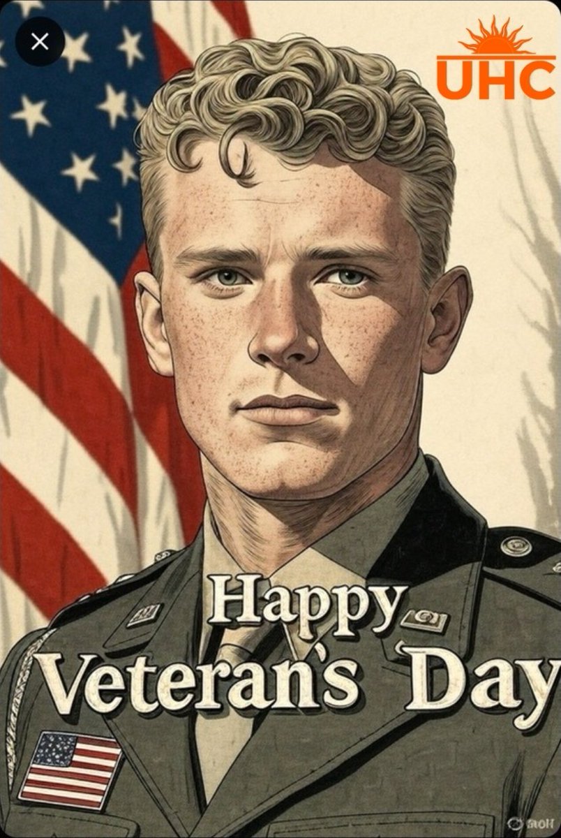 UHC_Media's tweet photo. On this Veterans Day, UHC proudly honors the brave men &amp; women who served #America and defended freedom across the globe!

Your courage, sacrifice, and dedication inspire us all.

Thank you for your service. 🙏🏼

#VeteransDay #ThankAVeteran https://t.co/XtTVuSMJp5
