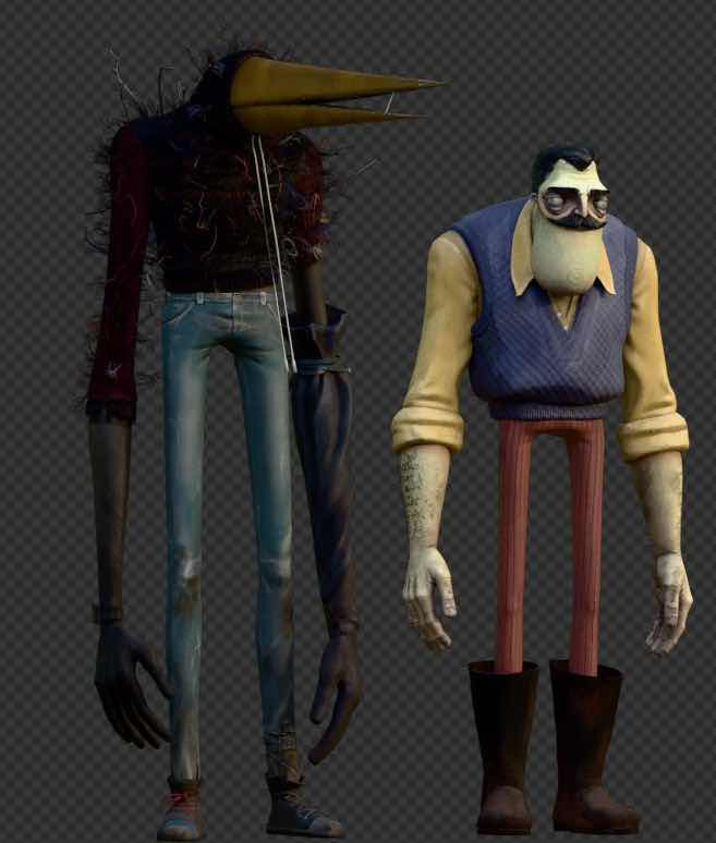 BandiSugar's tweet image. okay, Hello Neighbour 3 Rocks in artistic style