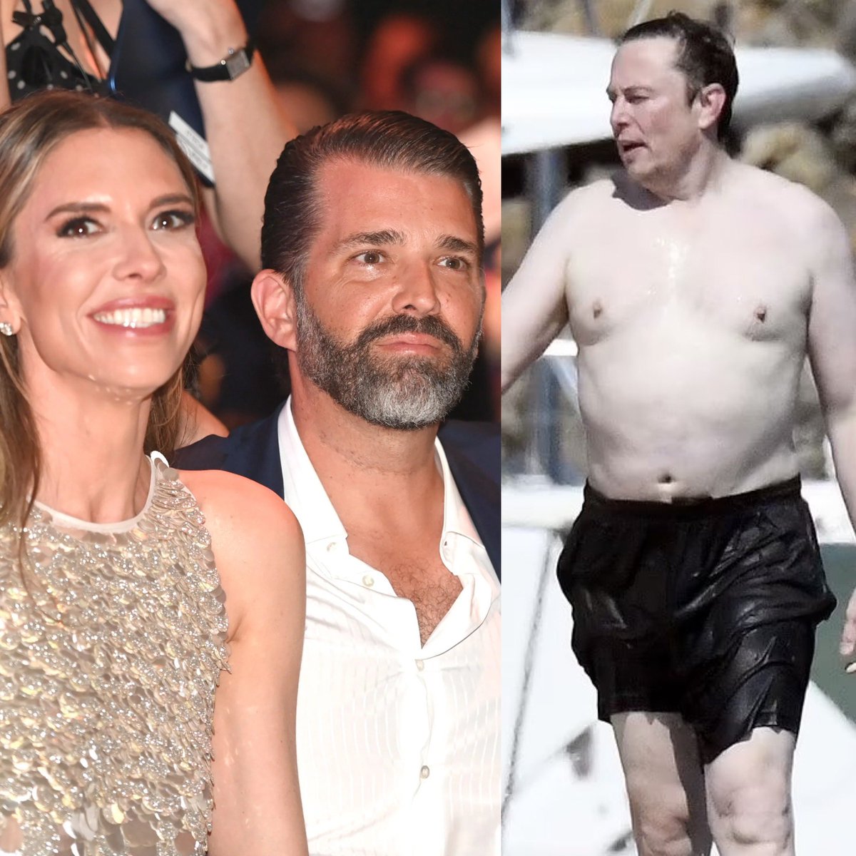 OccupyDemocrats's tweet image. BREAKING: Embarrassing report reveals that Donald Trump Jr.’s girlfriend only settled for him after trying and failing to date incel-coded billionaire Elon Musk.

Imagine being the second choice behind this creep…

“She told me she wanted to have one of Elon’s babies and she…