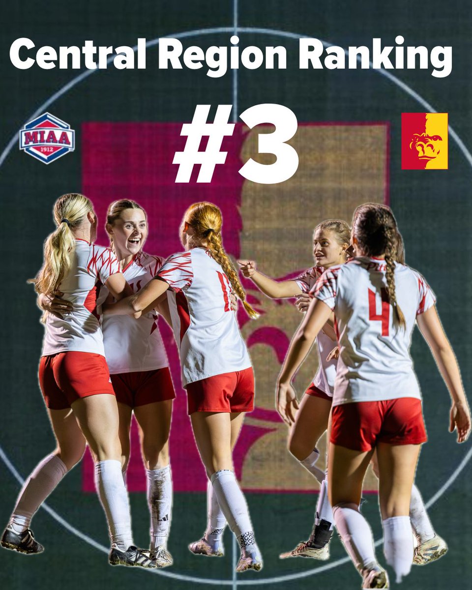 We stay #3 in the Central Region Rankings! 🦍⚽️