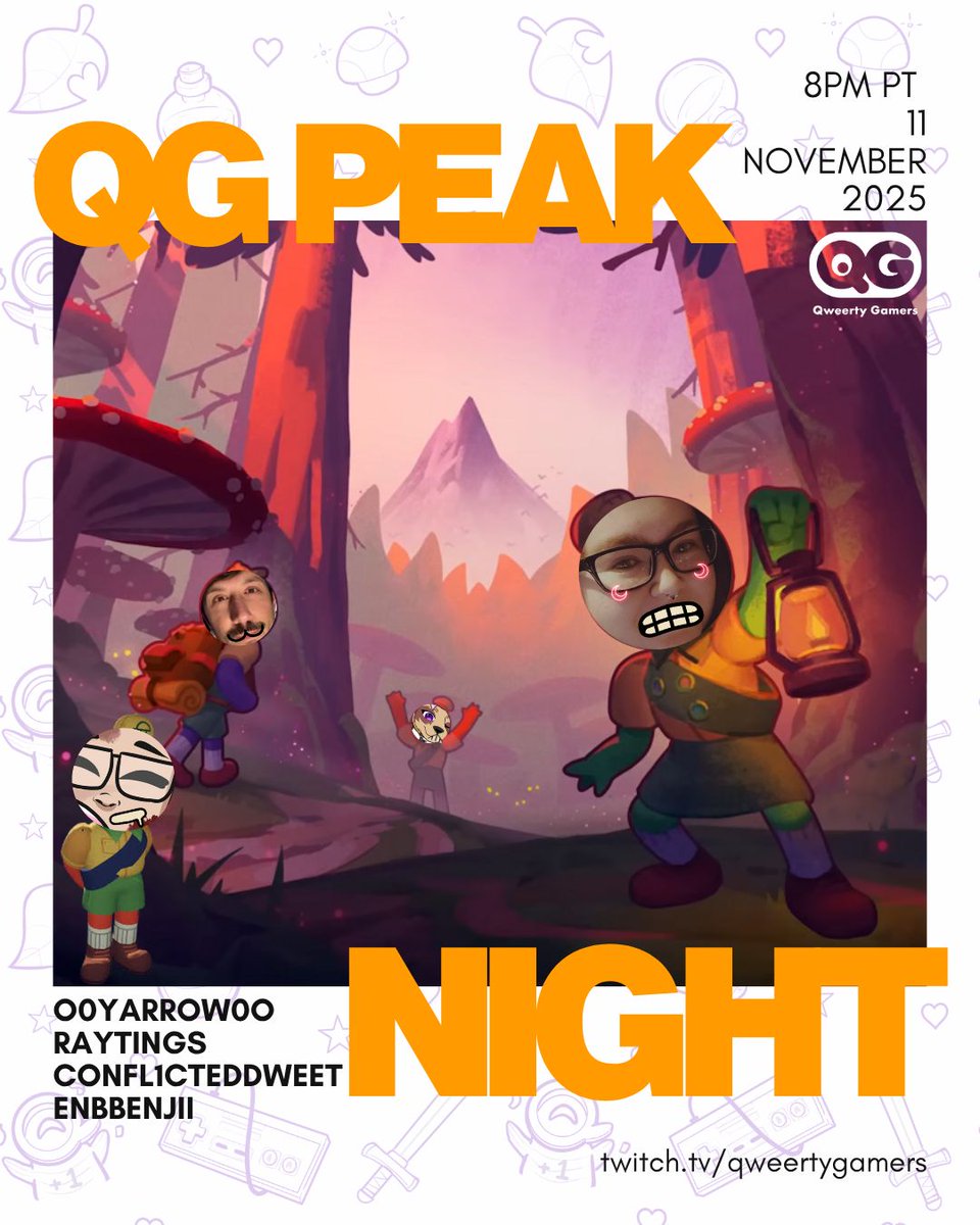 ROOT for our QG Creators tonight 8pm PT (11pm ET) w/ @o0yarrow0o, <a href="/conflictdweet/">ConflictedDweet</a>, and @enbbenjii  with CEO Raytings!  We're playing the new PEAK content!  &amp; learn more about how you can join our fundraiser Dec 5-7th.