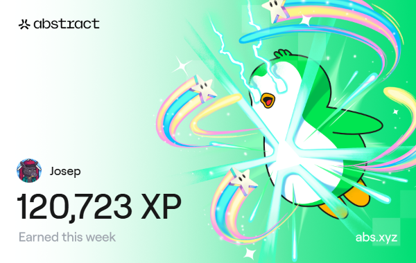 Week 41, magic happened... 6-figure XP! ✨
- Still keeping my Locks in both Vaults at <a href="/AboreanFi/">Aborean Finance</a>
- Played <a href="/frankythefrog/">Franky the Frog</a> daily
- Bought <a href="/SoulsClubInc/">Souls.club</a> capsules &amp; eggs
- Still holding NFTs from Ruyui, HotDogs, AstroVerse, Gigaverse, Final Bosu, Glowbuds, Abstractio, Fugz, Kabu, etc