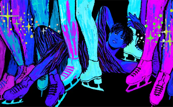 hey so i wrote a sci-fi romance novel about horny ice skaters in space. obviously it's queer. obviously it's weird. AND YOU CAN READ IT RIGHT NOW