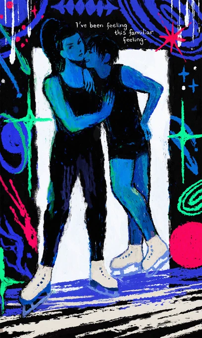 hey so i wrote a sci-fi romance novel about horny ice skaters in space. obviously it's queer. obviously it's weird. AND YOU CAN READ IT RIGHT NOW