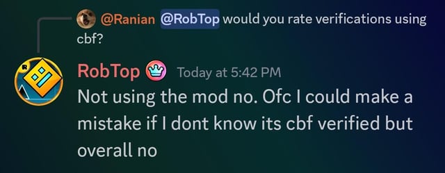 Literal el putisimo admin, creador y dueño del juego Robtop: "no está permitido"
La comunidad: "pos si está permitido porque Pepito24 y sus amigos dijeron que si"

XDD

Por mi usenlo quien quiera, es su asunto pero oficialmente ya sabemos que no está permitido xd
