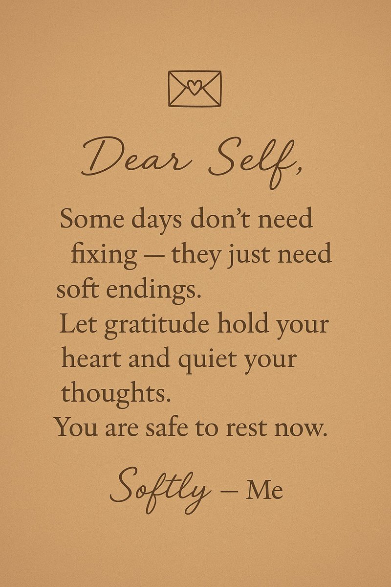 Sampee24_7's tweet image. No pressure, no rush. Just peace and gratitude to end the day. ✨

#DearSelf #EveningReflections #GentleReminder #PeacefulVibes #SoftEndings #CalmEnergy