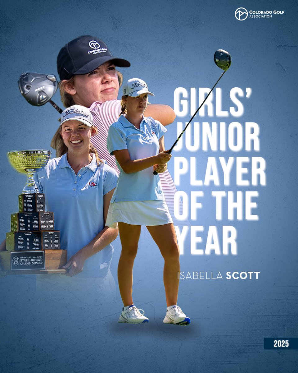 𝟐𝟎𝟐𝟓 𝐂𝐆𝐀 𝐆𝐢𝐫𝐥𝐬’ 𝐉𝐮𝐧𝐢𝐨𝐫 𝐏𝐥𝐚𝐲𝐞𝐫 𝐨𝐟 𝐭𝐡𝐞 𝐘𝐞𝐚𝐫: 𝐈𝐬𝐚𝐛𝐞𝐥𝐥𝐚 𝐒𝐜𝐨𝐭𝐭

#CGA #ColoradoGolf #Girl #Junior #POY