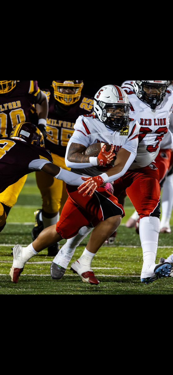 1st team all conference RB
Offensive player of the year 
1-10 games 
98 carries 
1253 yards 
12.8 avg
18tds 
6 rec
65 rec yrds 
10.0 avg
2(2 point conv)
1318 all purpose 
hudl.com/profile/178615…
<a href="/RedLion_CoachKA/">Coach Ken Anderson Red Lion Christian Academy</a> 
<a href="/RedLion_FB/">Red Lion Football ✝️</a> 
<a href="/CoachKAnderson9/">Kenny Anderson</a>