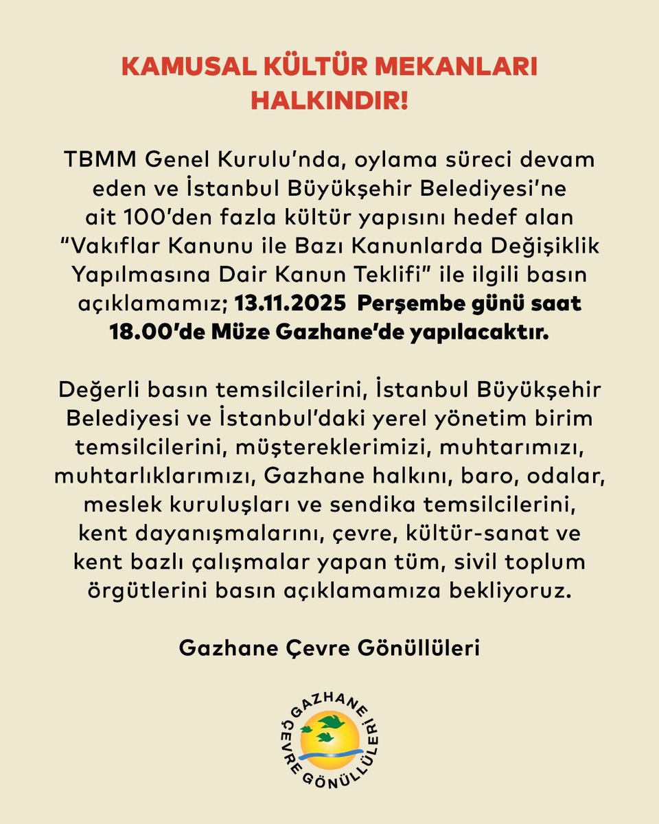 Müze Gazhane halkındır halkın kalacak! 
Hep birlikte kültüre, sanata, müzemize sahip çıkıyoruz.
#müzegazhane <a href="/GazhaneH/">Gazhane Çevre Gönüllüleri</a>