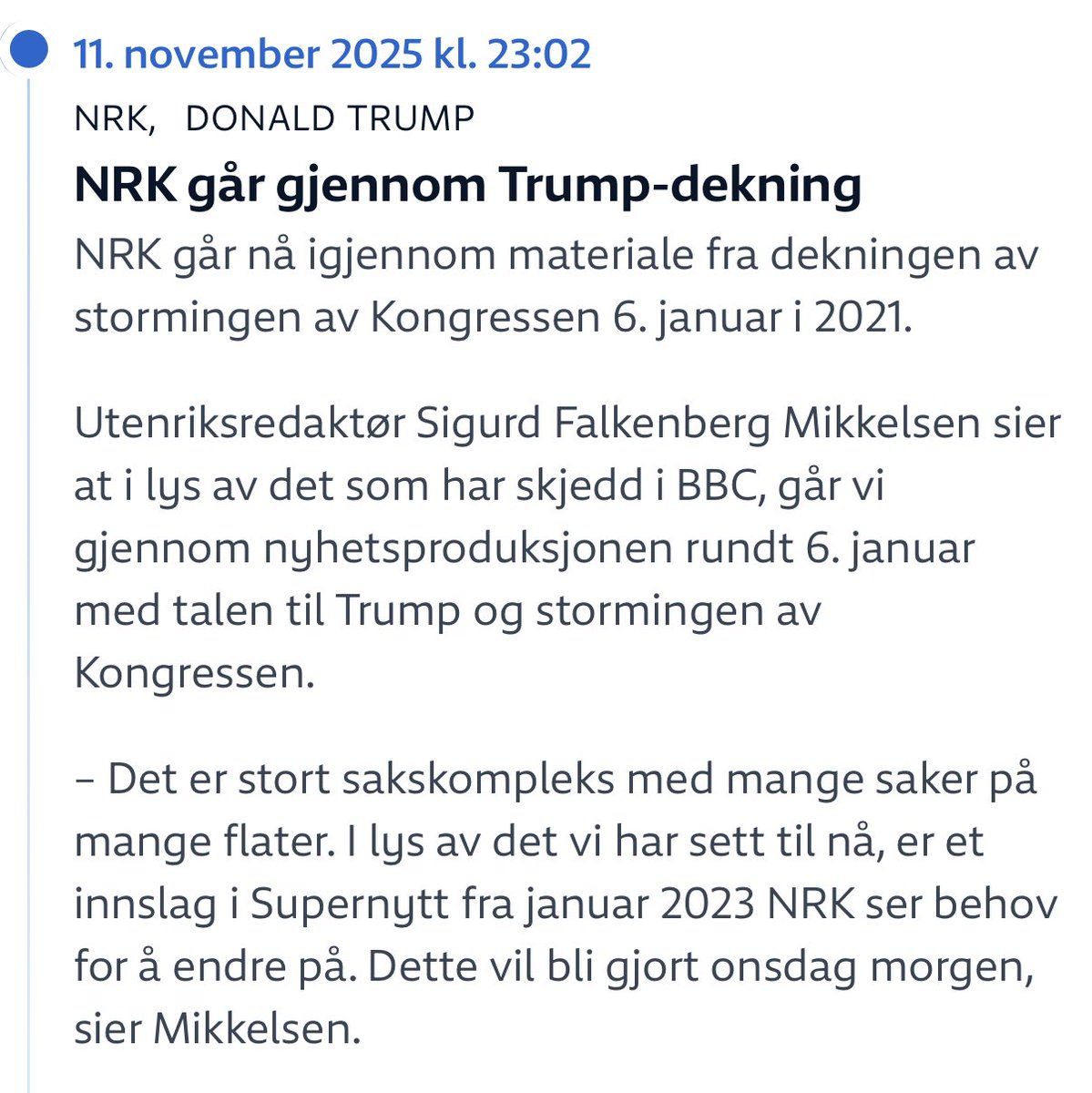 PepsiGro's tweet image. NRK har plutselig blitt opptatt av å være sannferdig

Hvor har du vært de siste årene ⁦@perakalbakk⁩?