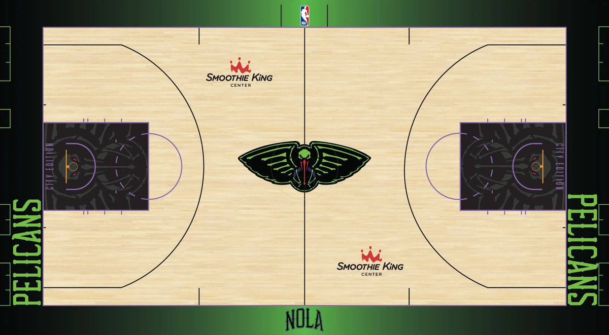 relmyers's tweet image. I’m liking the design in the lane 💚💜☠️