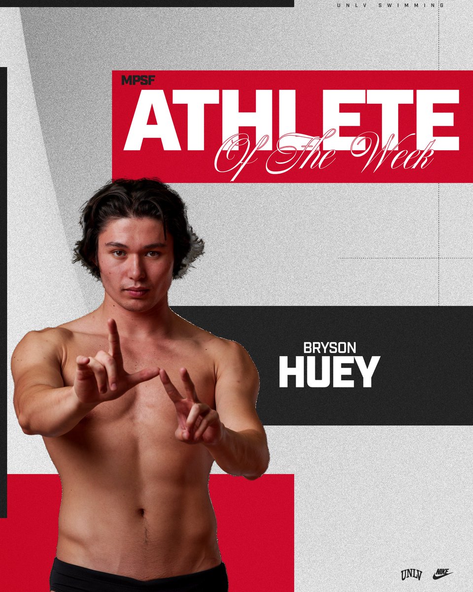 Congrats to Bryson Huey on being named the MPSF Athlete of the Week for the second time this season‼️

#JustGoOff
