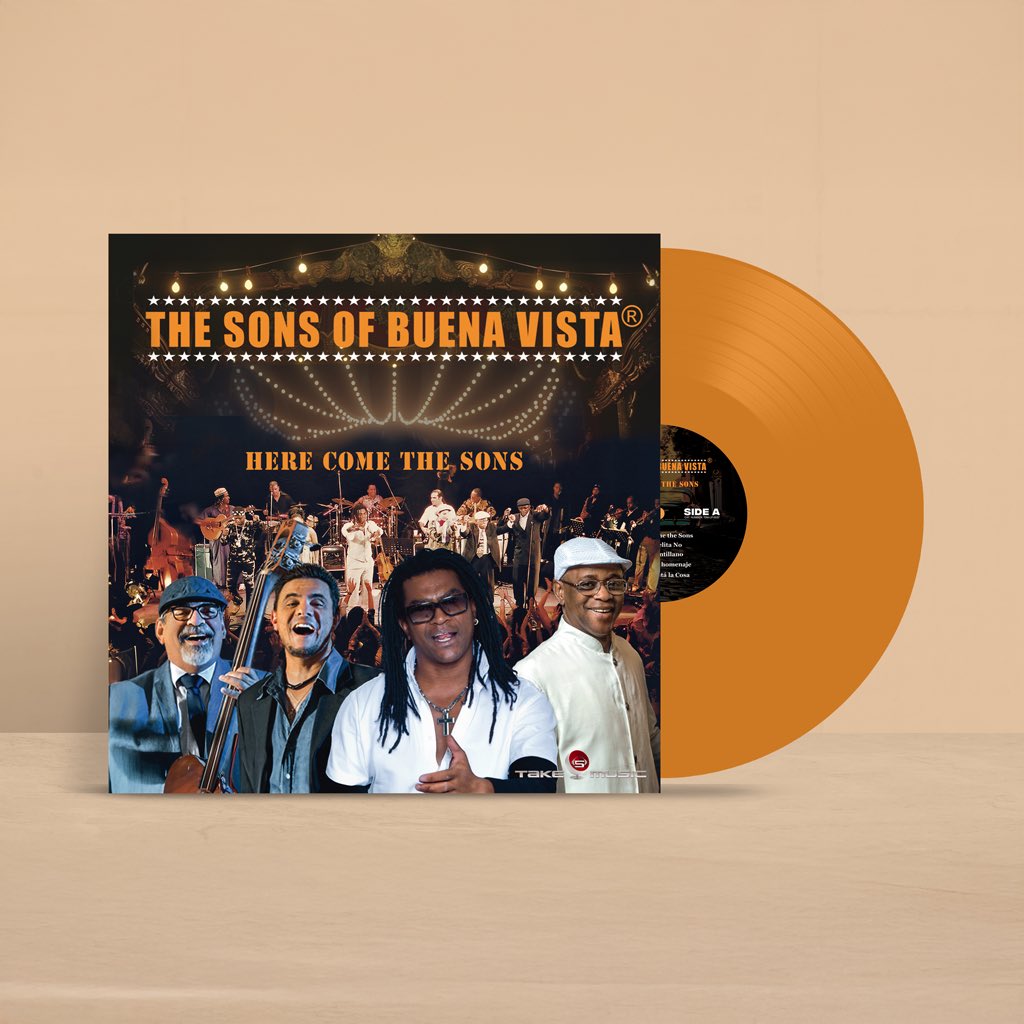 take5music's tweet photo. Happy Tuesday, everyone! 
We’re super excited to let you know that you can now pre-order the vinyl 🟠 from The Sons of Buena Vista. Don’t miss out—grab yours today!  is available for pre-order  https://t.co/sMkiADQI85
 #take5music #cubamusic #thesonsofbuenavista #cuba https://t.co/zTT3GpSAKb