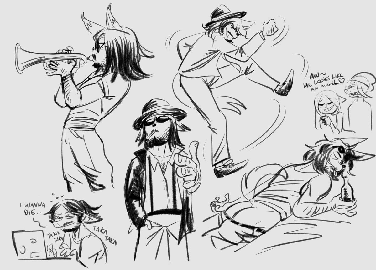 What, me drawing a man!? (Raúl, ska musician)