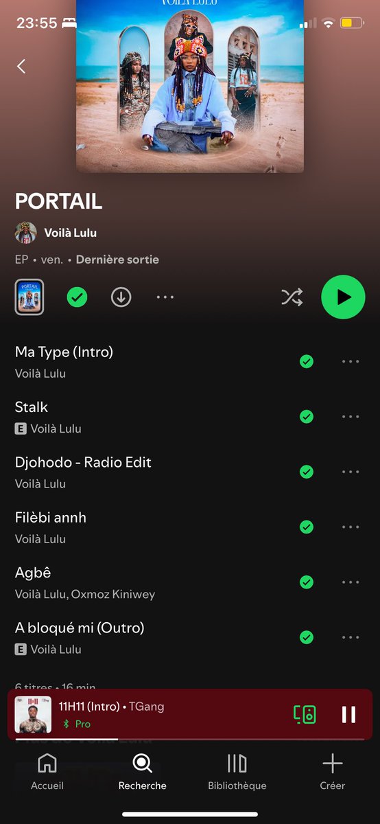 Le projet est d’une qualité de incroyable. Mais ça m’étonne pas connaissant la force de @7entreprizik dans le domaine et le talent de l’artiste. <a href="/Voila_Lulu/">Voilà Lulu</a> j’adore tous les sons mais mon fav c’est Agbé (mon artiste <a href="/OKiniwey/">Oxmoz Kiniwey 🎹 💿</a> a posé dessus 😭) Djohodo mon top2 et Stalk top3.Merci