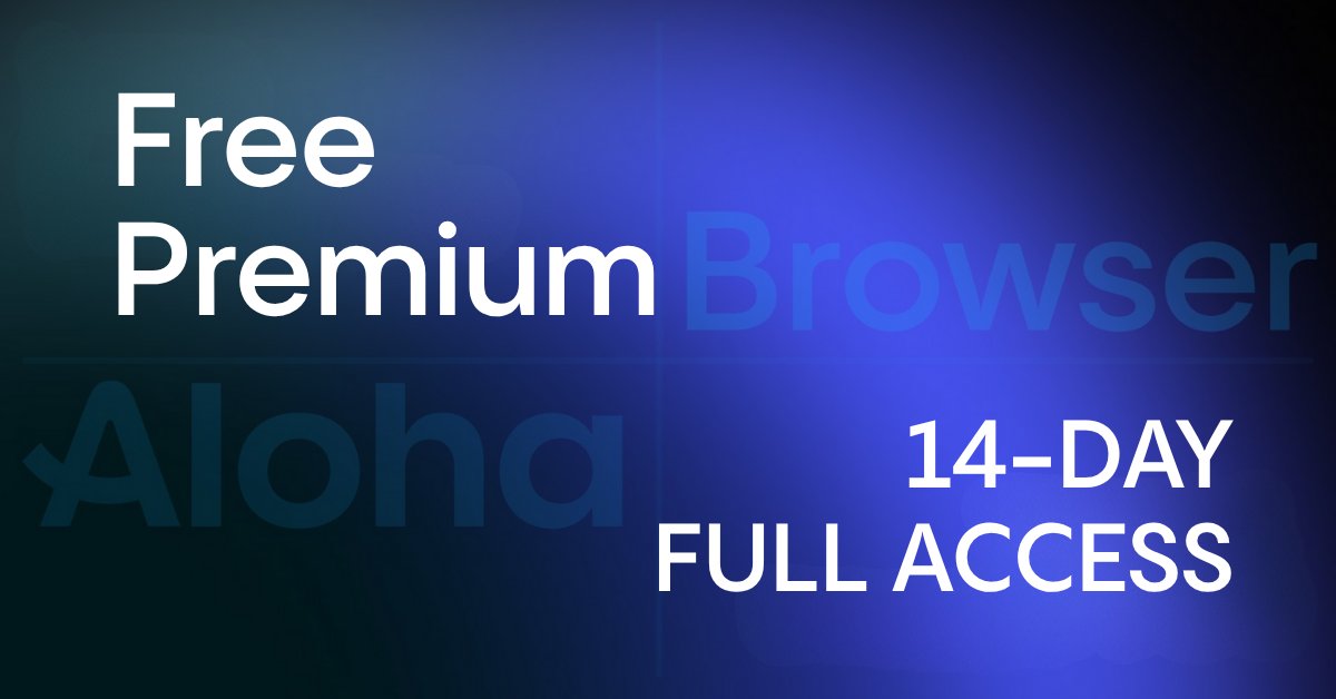 Some @AlohaBrowser users might be randomly selected for a 14-day Premium trial based on activity, not rank.
No sign-up. No renewal. Just a chance.
🔗 alohabrowser.com/posts-get-14-d…