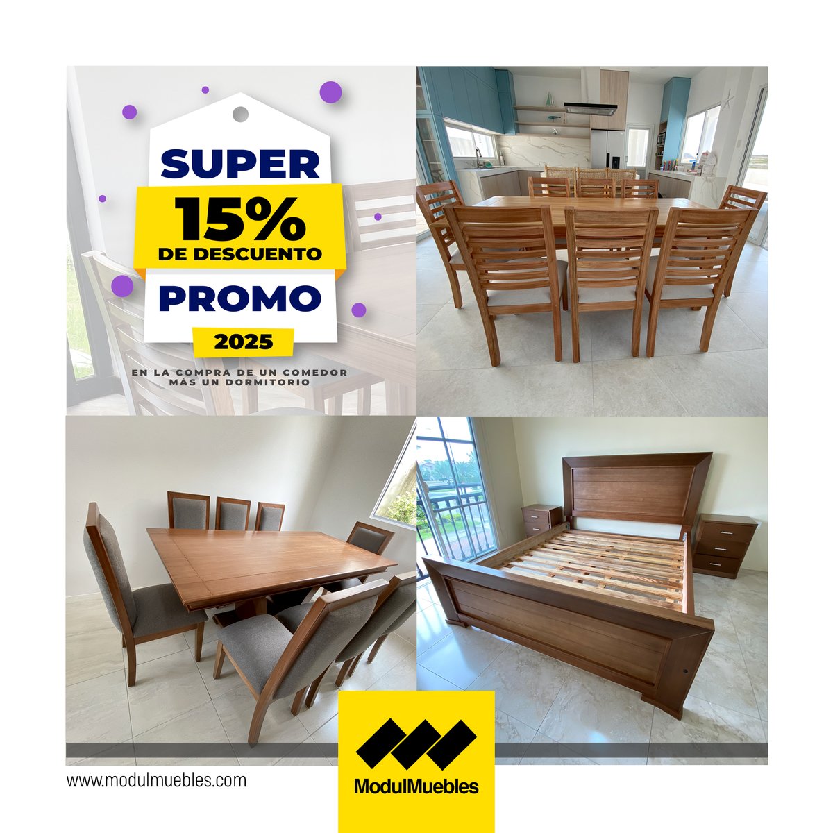 ModulMuebles's tweet image. 🪵 Muebles 100% de madera, directo de fábrica 
Ahorra hasta 50% comprando sin intermediarios 💰
🌳 Copal Blanco · Copal Rosado · Canelo
🔩 Estructura sólida + acabado premium ✨
🚛 Envíos e instalación en todo Ecuador 🇪🇨
📲 Catálogo: wa.me/c/593984755709
#ModulMuebles #Cuenca