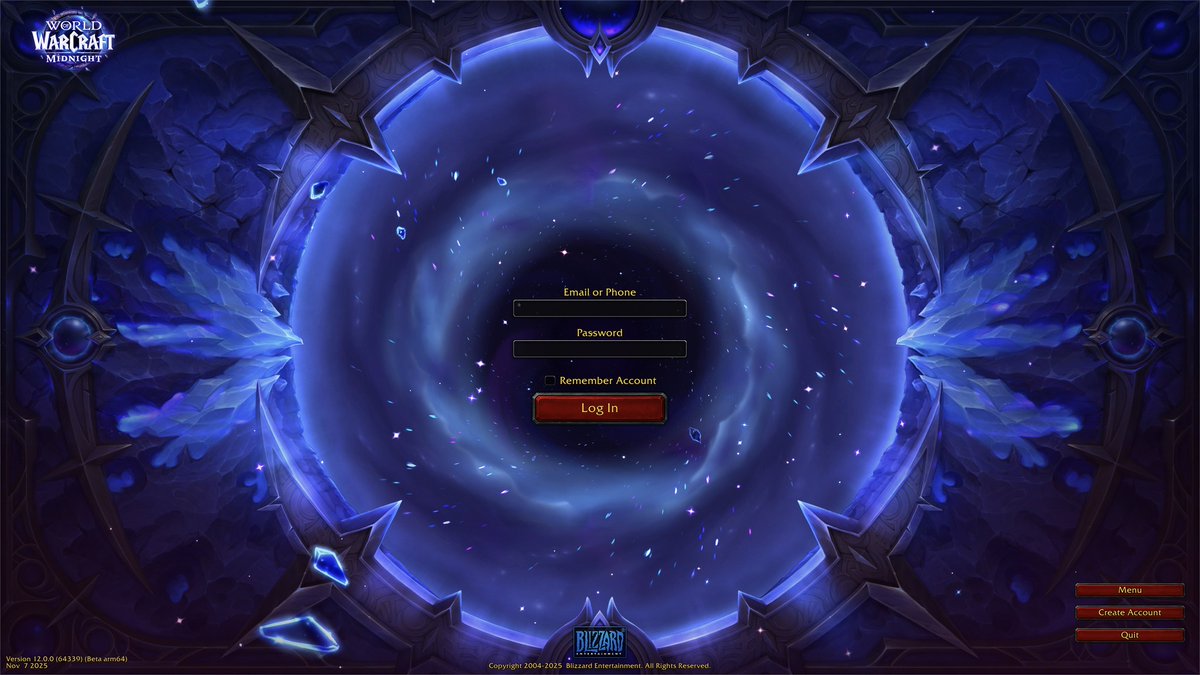 Beta Screen - Tenemos posiblemente la nueva pantalla de login de #Midnight ¿Qué les parece?