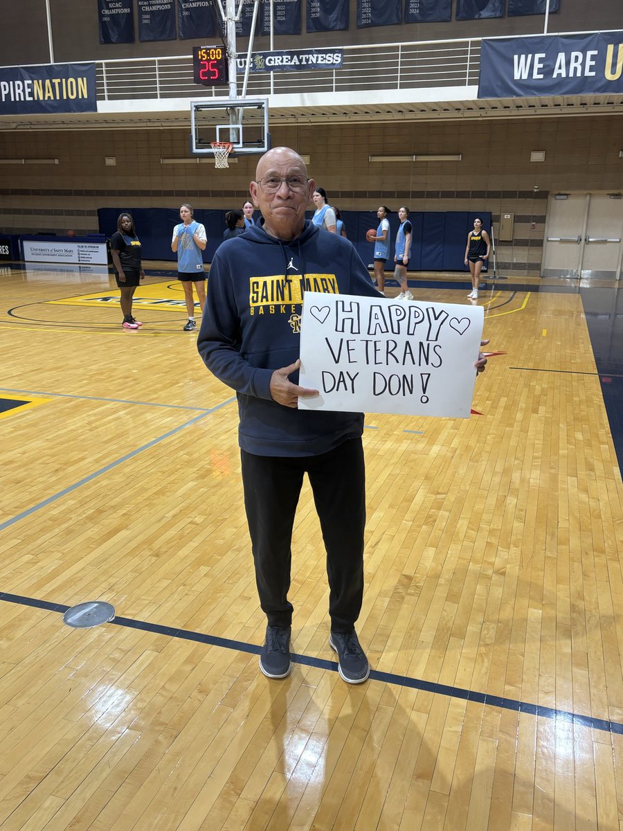 Thankful for all of the service men and women that have sacrificed for us. But we can’t be more thankful or honored than we are to celebrate Coach Don this Veterans Day!
