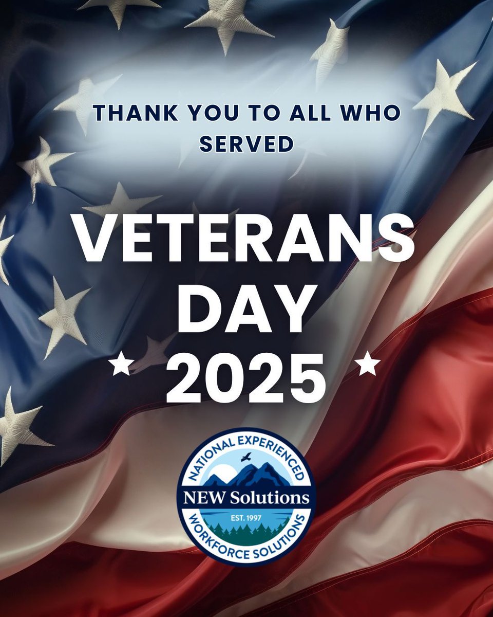 Today we honor the service and sacrifice of our nation’s veterans. NEW Solutions is proud to support those who’ve served and continue to make a difference.
#VeteransDay #ThankYouVeterans #NEWSolutions