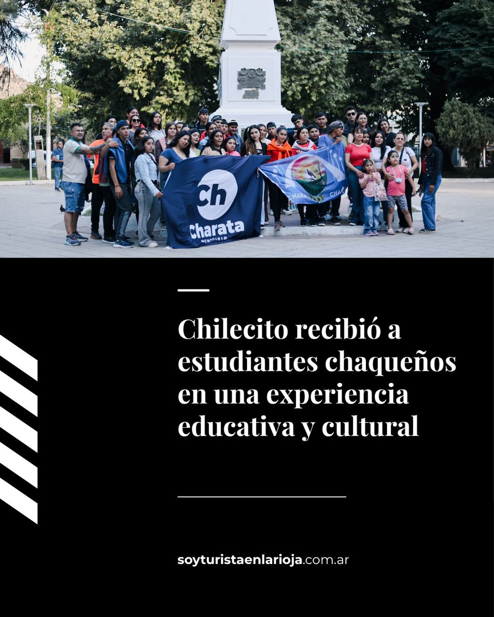 Bienvenida a Chilecito, Chaco querido 🇦🇷
Recibimos con alegría a los 41 estudiantes y 5 docentes de la Escuela N.º 129 “Roque E. Romero” de Pampa Cejas.

“Nos enorgullece que elijan Chilecito como destino de aprendizaje”, expresó <a href="/MatiVaca16/">Matías Vaca</a> 

#ChilecitoTeHaceBien #Chilecito