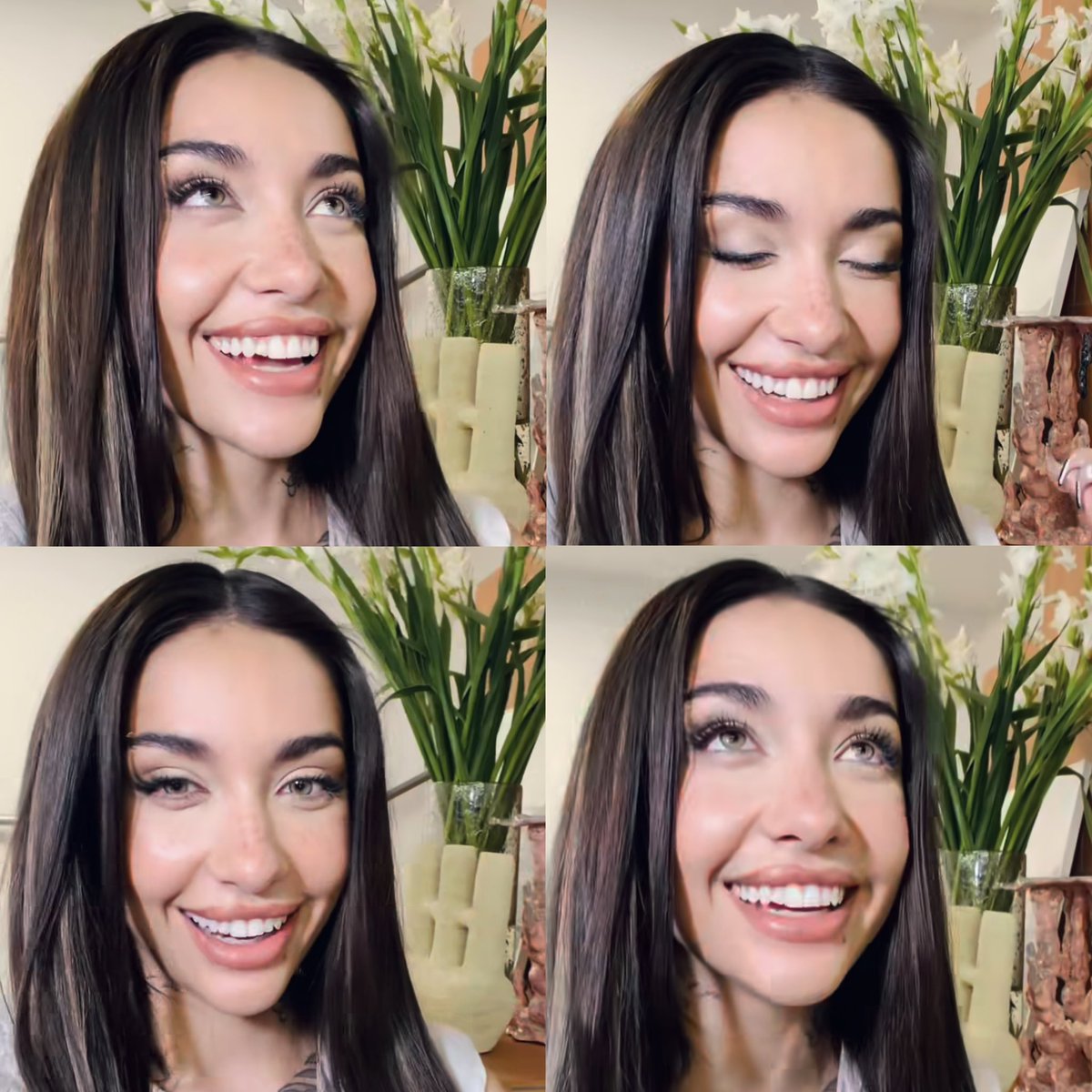 amo tanto verla así 🥺 está más hermosa q nunca y su cara desbordada de felicidad, ella sabe q se vienen cosas buenas 🤍