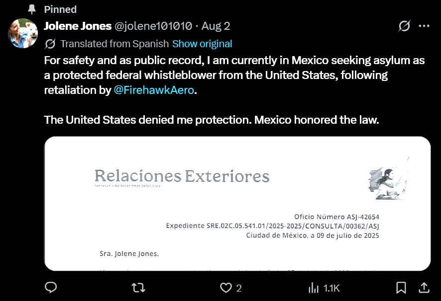 osintel101's tweet photo. That is unfortunately a critical setback for her allegations. Fleeing across international borders evading court and service actions is unlikely to aid her argument, also. To a magistrate or judge, this will be seen as disrespect for the judicial process and rule-of-law. (8/9) https://t.co/3KSTbSbtS6