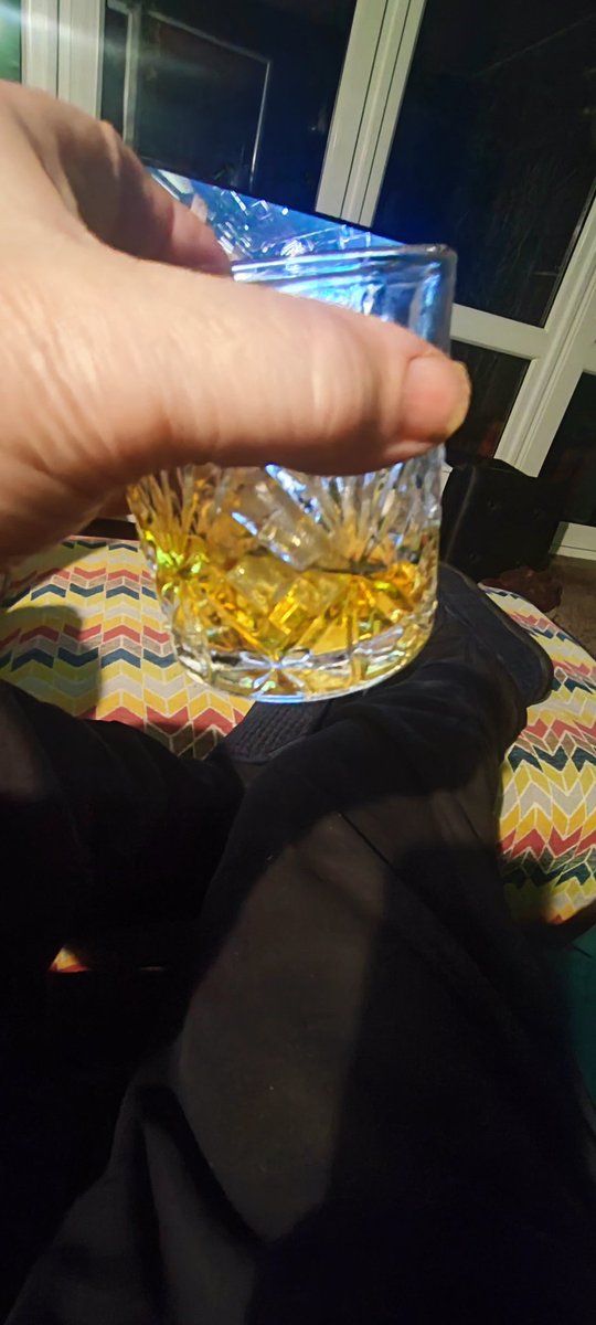 A Jameson's, one ice cube and good night x