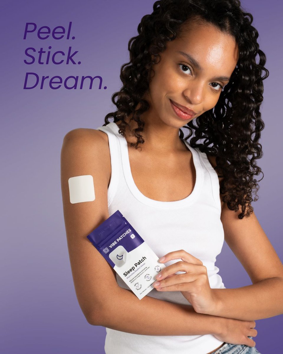 VibePatches's tweet image. Your mind won't stop racing. Doom-scrolling. Your body deserves better rest.
The Sleep Patch delivers slow-release support with Lavender, Magnesium, and L-Theanine for natural, deeper sleep. 🌙

✨ BOGO sale is LIVE! Peel. Stick. Dream.
#VitaminPatch #SleepPatch #BetterSleep