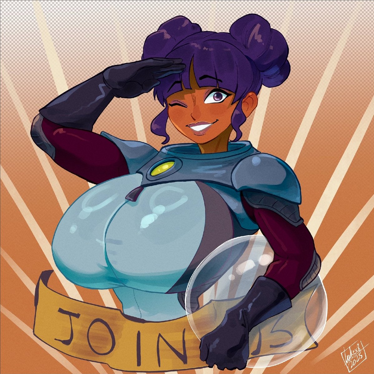 Space gal appears, join her, new comm, sexy variant on IO