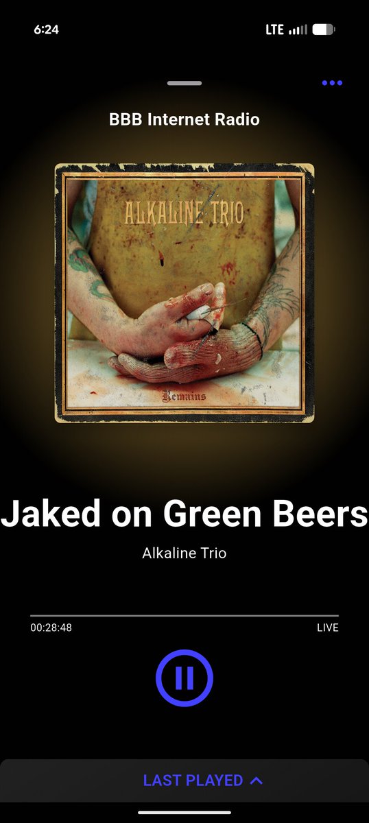 Here is a screenshot of our station on the <a href="/Live365/">Live365</a> app.  Go show us some love if you like this style of #music!!  
#AlkalineTrio