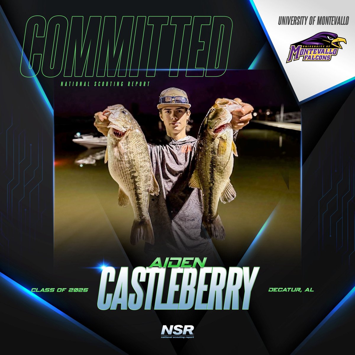 nsrnow's tweet image. 🚨#CommitmentAlert🚨
Congrats to #NSRfishing 2026 grad Aiden Castleberry for committing to University of Montevallo!💪🎣

👤 Coach Larry Perrin     
#NSRcommit
#NSRAidenCastleberry

#NSRcommit #collegerecruiting #success #teamwork #nsrathlete #sports #goals 
#motivation…