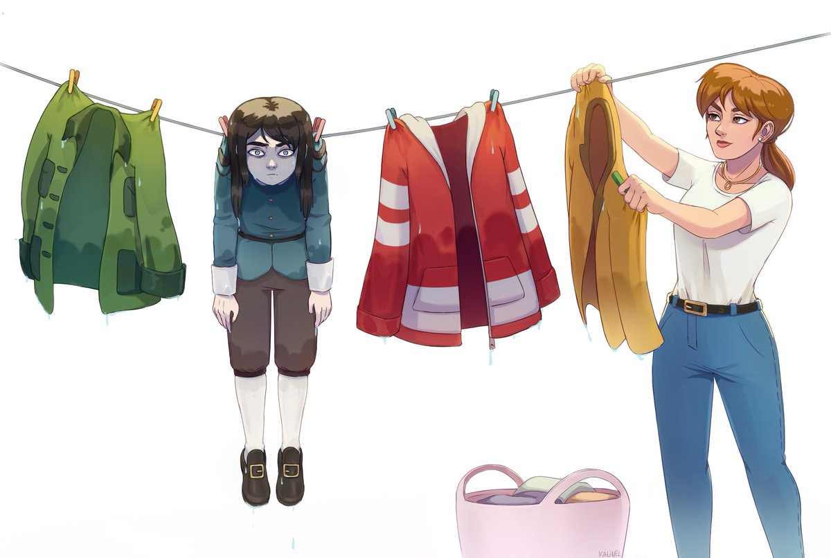 Laundry day #hauntedhotel #abaddon #katherinefreeling