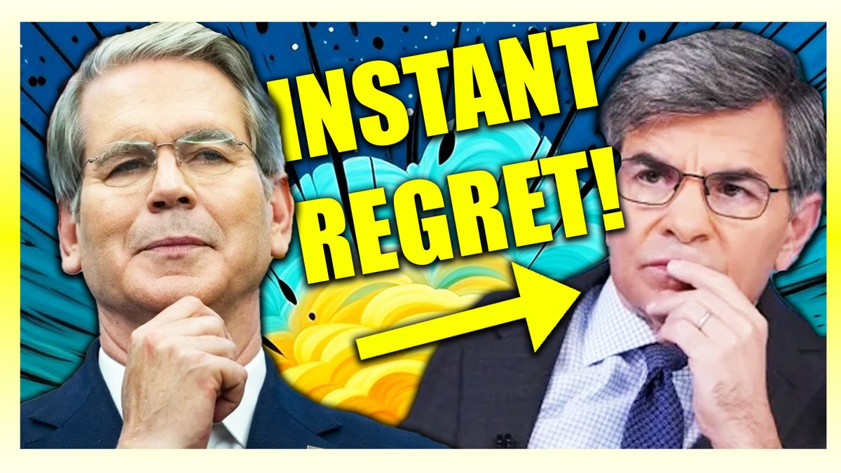ABC's Clinton hack George Stephanopoulos tried to corner Treasury Secretary Scott Bessent on ending the shutdown (before Schumer folded). 

Instead, he got OWNED with an uncomfortable history lesson.

▶️ youtu.be/-sBWIv7Njuc