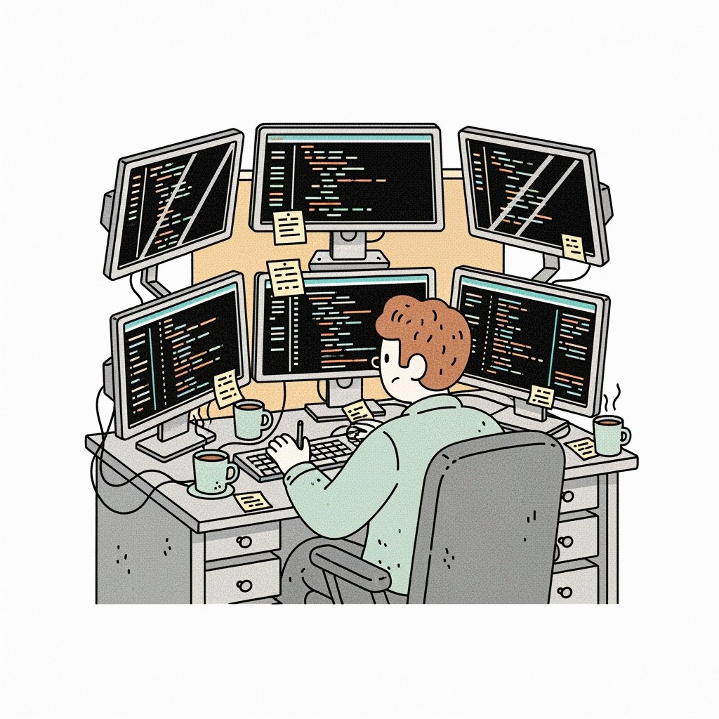 joeyjanisheck's tweet image. There once was a geek with a code,
Whose bugs made his apps nearly explode.
Visual Studio shat,
On his old sorry hat,
Now he hacks with a curse and a goad.

#VisualStudio2026 #CodingLife #CPlusPlus #DevHumor