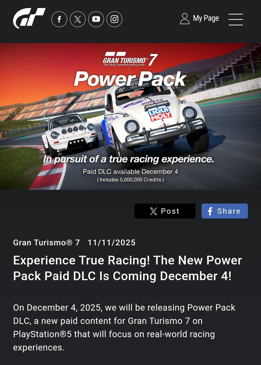 M3TALGAM3R's tweet image. I did not have a PS5 exclusive paid DLC for #GT7 on my 2025 bingo card! 😅😁