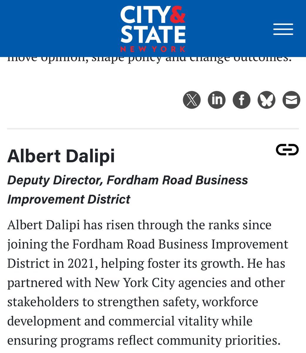 Honored for #MorrisPark BID to be included in the inaugural @cityandstateny Unsung Heroes List - celebrating “New Yorkers who are highly effective but operating largely under the radar. What unifies everyone on the Unsung Heroes list is that they are movers and shakers who get