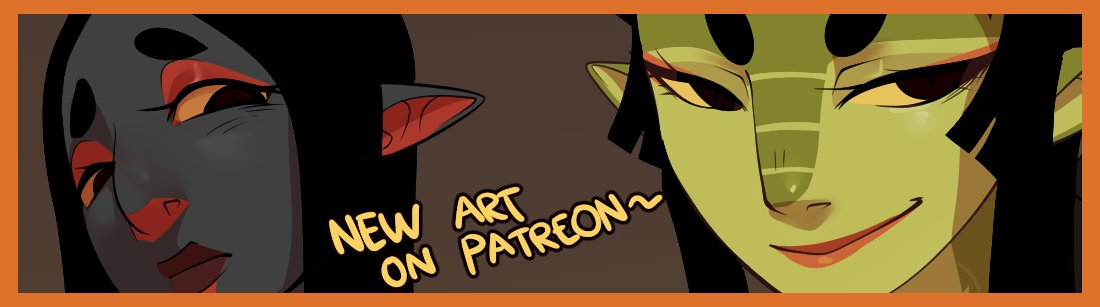 Practiced something today ön pätreön and used my Yuan-ti siblings as subject <3 #dnd #dungeonsanddragons