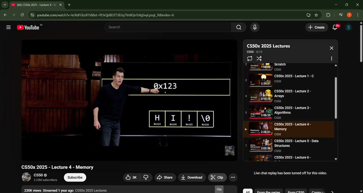 alamtaufeeq854's tweet image. 🎯 Week 5: Memory — @cs50  2025

This week changed how I see code.
From pixels to pointers, I finally understood how data lives inside memory — every variable, every byte.
Programming isn’t just logic; it’s architecture.
Next: Data Structures!
#100DaysOfCode #CProgramming #DSA