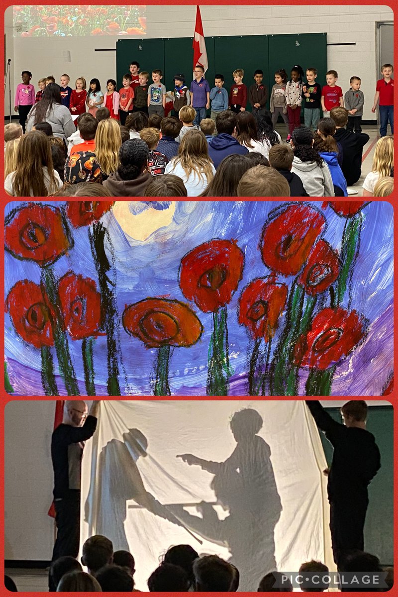 Students and staff <a href="/stpatseagles/">St. Patrick (Brantford)</a> facilitated a reflective and thought provoking Remembrance Day service for families and community partners. 
Thank you!🌺<a href="/bhncdsb/">BHNCDSB</a>