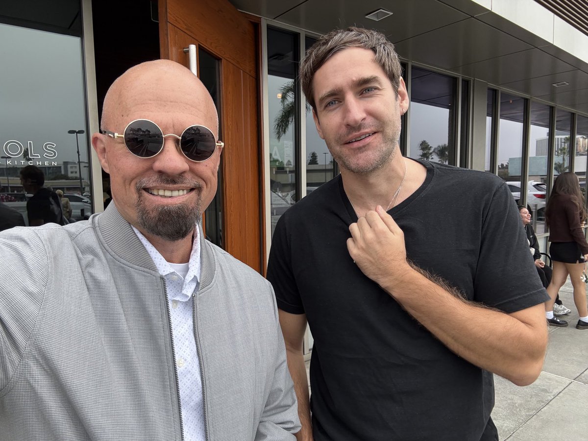 markjeffrey's tweet image. Lunch with ⁦@jamesrosst⁩ of ⁦@SynthdataCo⁩ subnet 50