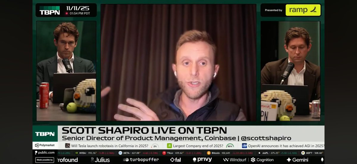 Great talking Token Sales on <a href="/tbpn/">TBPN</a> today. Thanks <a href="/jordihays/">Jordi Hays</a> and <a href="/johncoogan/">John Coogan</a> for having me!