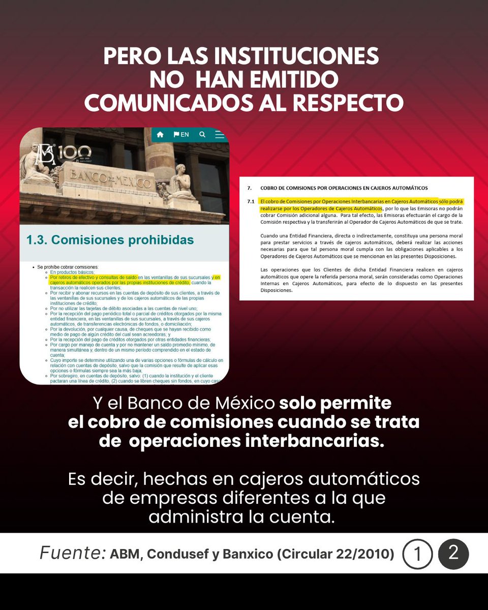 verificado_mx's tweet image. ⚡#VerificadoExpress | Calma, los bancos no te van a cobrar 10  pesos por cada 1000 que retires del cajero, es una desinformación que está circulando en redes, pero (afortunadamente) es #falsa ❌

#TeConvieneSaberMás🔎
#factchecking #banco #dinero #misahorros