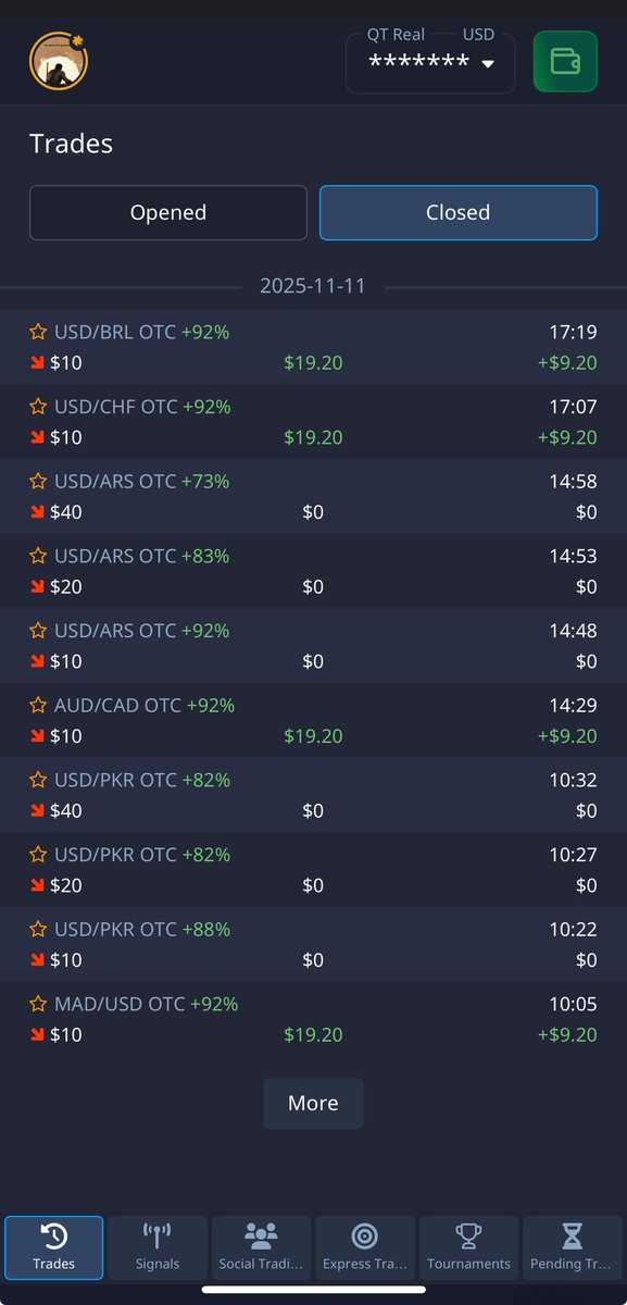 cryptoblisssHQ's tweet image. 🚀 Precision. Consistency. Results.
Join the #CryptoBlisss movement — where traders master binary options with discipline and verified signals.
💰 Test our signals with $50,000 demo funds — free, no risk.
📲 Link in bio.
#BinaryOptions #PocketOption #CryptoTrading #TradingSignals