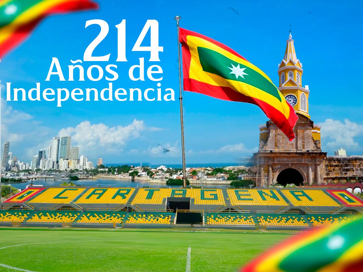 🔰 “Y en un Once de Noviembre fue la Heroica Cartagena, quien del yugo las cadenas cual leona fiera destrozó” 🎶

🙌🏼 Orgulloso de haber nacido en La Heroica 💪🏼