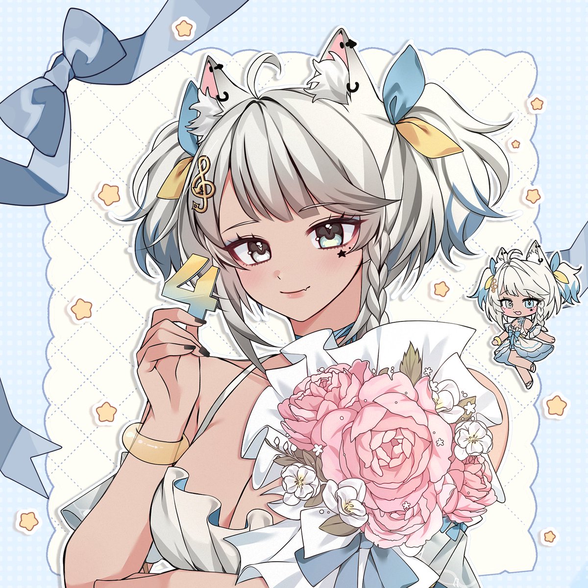 It’s been 4 YEARS since I started streaming and I’ve had sooooo much fun meeting new people and making so many friends 🥺 Thank you to everyone who has supported me along the way 🩵💛

I will be going on vacation today so no celebration stream 😭 #symphart